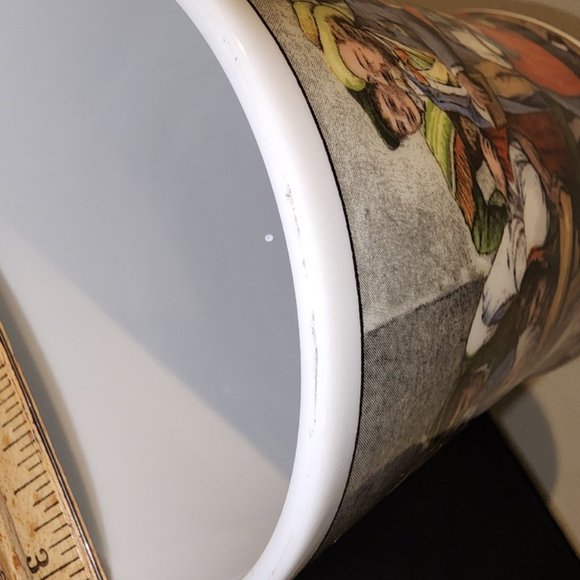 Vintage AK Kaiser Porcelain Beer Stein with Pewter lid - Arm Wrestling - Picture 13 of 15